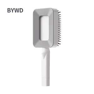 Bywd Fabrikant Custom Logo Extended Scalp Massage Ronde Haar Kam Krul Kam + Reinigingsklauw Voor Vrouwen