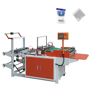 Alta velocidad OPP BOPP PE POF Hot Seal Hot Cutting Bag Making Machine Línea de producción de bolsas de plástico transparente