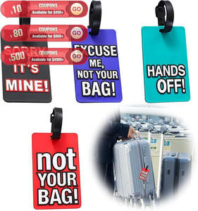 Etichette per bagaglio personalizzate in gomma morbida in Pvc, - Product Image 3