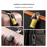 Cadenas mécanique TSA à combinaison en ABS avec câble métallique, modèle 716 CN, pour valise de voyage, sac de sport, compatible couleurs, pour douane