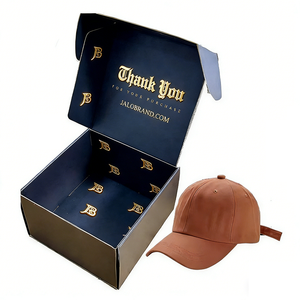 Wholesale <strong>Boxes</strong> for Baseball Caps Digital Printing Cap Packaging <strong>Hat</strong> Mailing Box With Logo - Product Image 1