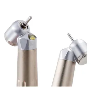 Fabrika kaliteli diş tedarik cerrahi el aleti 45 derece LED açı 4 delik basma düğmesi rulman cerrahi hava türbini