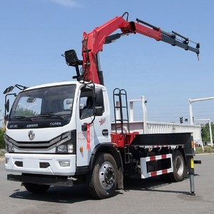 รถบรรทุกติดเครนตงเฟิง 4x2 ขนาด 3 ตัน 5 ตัน พร้อมเครนบูมพับได้สำหรับขาย - Product Image 3