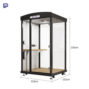 Cabine insonorisée simple et <span class=keywords><strong>amovible</strong></span>, bureau personnel, pièce insonorisée, <span class=keywords><strong>cloison</strong></span> de bureau avec canapé, table et chaises - Product Image 1