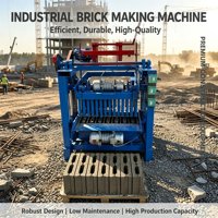 Petite machine automatique de fabrication de briques capable de produire 2500 briques par heure, adaptée aux petits chantiers de construction