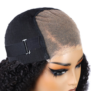 A buon mercato 35cm parrucca africana calda signore europee e americane piccoli ricci neri elfo riccioli afro crespi capelli umani sfusi - Product Image 5