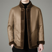 Nouveaux manteaux en fausse fourrure tendance pour l'hiver et l'automne, écologiques, respirants, en gros, couleur unie, style décontracté, luxe, fausse fourrure de vison pour hommes