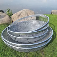 Tamis à sol en maille soudée pour jardin, idéal pour roches, gravier et excréments de vers, maille détachable compatible avec les seaux de 5 gallons