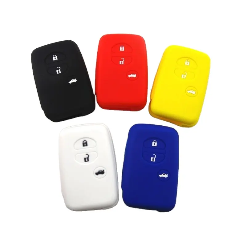 Silicone car Key case Cover Pattern Smart protector case for Toyota