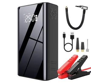 Portable Jump Starter Power Bank With Tire Pump Multi-function Car Jump Starter With 150PSI Air Compressor