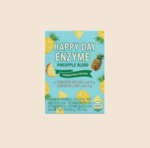 Happy Day Enzyme, Mezcla de Piña en Polvo Fermentado, 3g x 30 Sobres, Enzimas Digestivas en Sobres para Mejorar la Absorción de Nutrientes Después de la Comida - Product Image 1