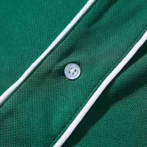 T-shirt de sport à col montant brodé et cousu personnalisé Chemise de style baseball à séchage rapide Sweat-shirt de baseball cousu vierge - Product Image 6