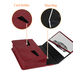 Carpeta <span class=keywords><strong>de</strong></span> cuero para documentos A4 con logotipo en relieve personalizado, suministros <span class=keywords><strong>de</strong></span> oficina, papelería para archivar documentos - Product Image 6