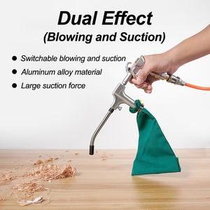 Pistolet à poussière pneumatique à double <span class=keywords><strong>action</strong></span> IMBOT avec buse courte en métal, outil de nettoyage, pistolet à air avec <span class=keywords><strong>sac</strong></span> à poussière - Product Image 3