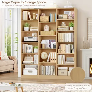 Bibliothèque en bois à 6 niveaux, grande, 74"H <span class=keywords><strong>x</strong></span> 59"W - Product Image 4
