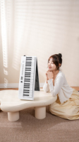 Clavier électronique pliable de haute qualité à 88 touches, synthétiseur portable, USB Type C MIDI, piano numérique pour débutants, haut-parleur intégré