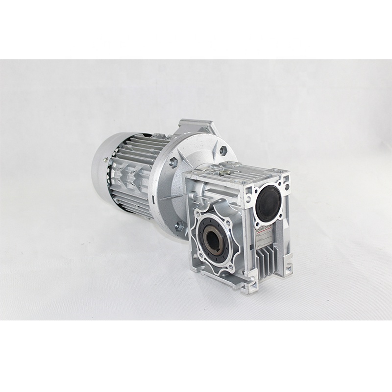 RV063 + YS7124 370w небольшой червячный редуктор + алюминиевое снабжение жилья светом, асинхронный двигатель