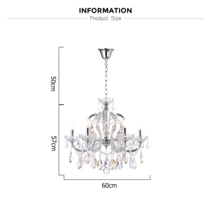 Precio barato interior cromo cristal claro Post moderno araña Maria Theresa Led para la decoración de la boda - Product Image 5