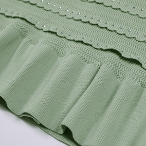 Nouvel ensemble trois pièces 2026 : cardigan, gilet et jupe en maille de haute qualité pour le printemps et l'automne - Product Image 5