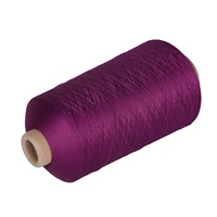 Fil DTY Fantaisie Teint et Élastique à Haute Ténacité, 100% Polyester, Anti-Bactérien, Écologique, Couleurs Personnalisées, Vente en Gros Usine