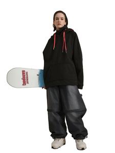 Sweat à capuche de ski personnalisé OEM pour ski et snowboard à capuche équipement de ski pour les sports d'hiver noir - Product Image 3