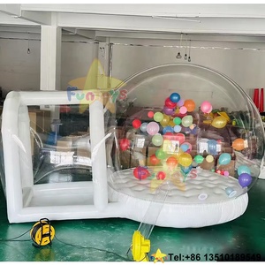 Globo comercial Casa de burbujas de rebote inflable 10 pies 3M cúpula transparente Castillo de salto bola Pit soplador tienda para fiesta Renta - Product Image 1