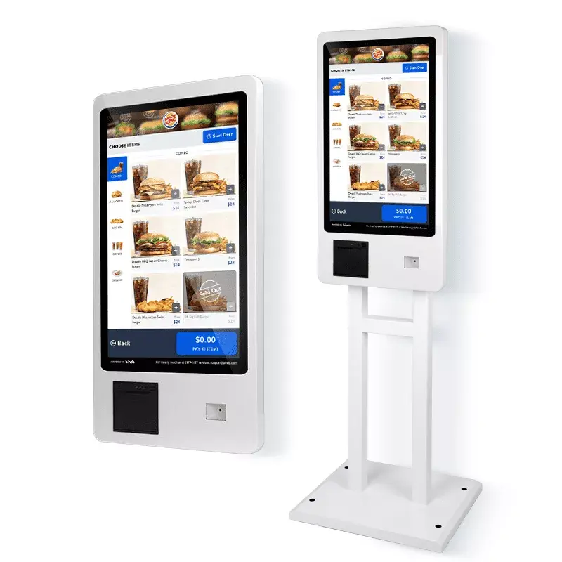 Hfsecurity SP27 màn hình lớn đặt hàng thực phẩm nhà hàng thanh toán thanh toán tự đặt hàng máy
