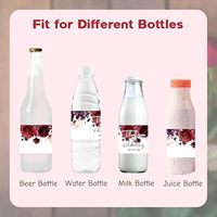Étiquettes adhésives BOPP personnalisées imperméables pour bouteilles de jus et d'eau minérale, impression UV/numérique, MOQ 500 pièces