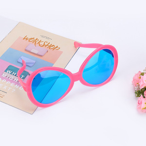 <strong>Blue</strong> Plastic <strong>Glasses</strong> Colored Oval <strong>Glasses</strong> Birthday Decorations Set <strong>Party</strong> Supplies - Product Image 2