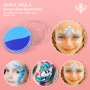 <span class=keywords><strong>Pintura</strong></span> Facial Ankabella de Doble Color, Natural, No Tóxica, a Base de Plantas, Segura para la Piel, Pigmento para Pintar el Cuerpo para Niños - Product Image 1