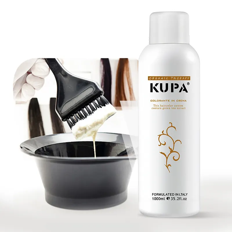 KUPA無料サンプル有機植物マイルド酸化クリーム損傷なし低臭過酸化水素ヘアカラー開発者