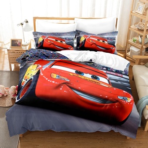 Juego de cama de dibujos animados para niños al por mayor, <span class=keywords><strong>funda</strong></span> nórdica de coche de tamaño doble, juego de edredón de 3 uds para niños - Product Image 4