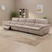 Luxuriöses Ledersofa Modernes Wohnzimmer-Design Modulares Chesterfield-Sofa-Set Möbel für Zuhause Hotel Büro