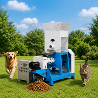 Machine extrudeuse de granulés d'aliments pour poissons, machine de traitement d'aliments flottants pour poissons, machine à granulés d'aliments pour poissons-chats, chiens, bouledogues français, bermauds