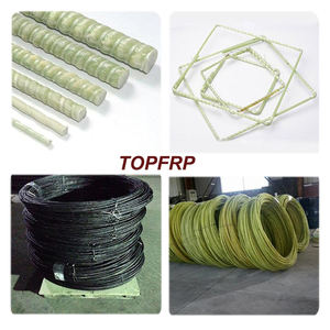 เหล็กเส้นไฟเบอร์กลาสคอมโพสิต GRP FRP สำหรับงานก่อสร้าง - Product Image 5