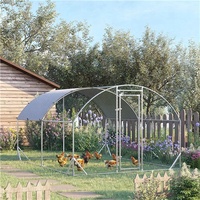 Jaula Grande para Aves de Corral al Aire Libre, Gallinero Económico con Estructura Metálica, Fácil de Montar, en Venta