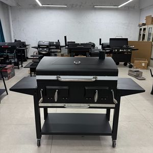 Grill Barbecue a Carbone YUESHEN Personalizzato per Patio Villa, Stile Americano, con Ruote, Antivento, Grande, per Esterni, in Pressofusione - Product Image 2