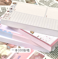 Bloc-notes esthétique imprimé de logo personnalisé bloc-notes collant promotionnel pour la papeterie de bureau à faire listes de mémos formes personnalisables