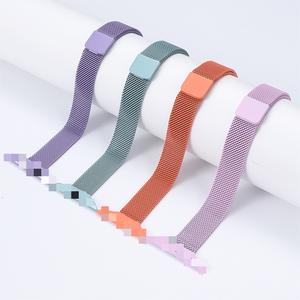 Bracelet magnétique en acier inoxydable respirant de luxe pour montre, pour la 7e génération/<span class=keywords><strong>SE</strong></span>, avec design à petite taille - Product Image 3