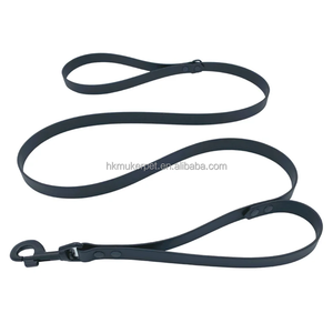 Correa táctica de doble asa para perro, mosquetón de Metal recubierto de PVC resistente, fácil control, entrenamiento, goma elástica, ruptura duradera - Product Image 5