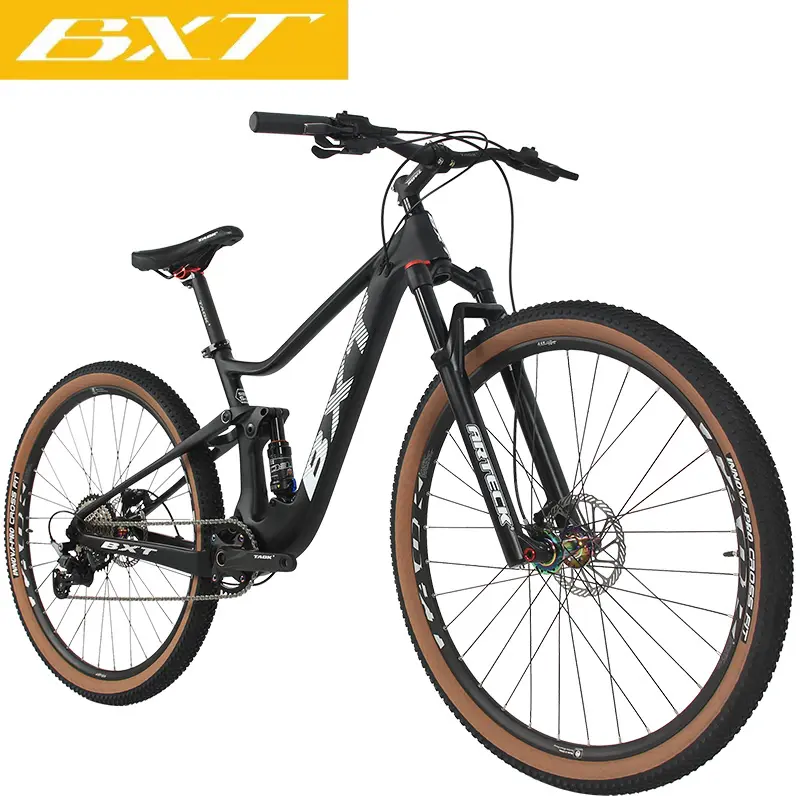 تعليق دراجة هوائية جبلية 29er مكبح قرصي كاملة ألياف الكربون MTB الدراجات Shockingproof 11 سرعة قبالة الطريق دراجة دفعة زائد