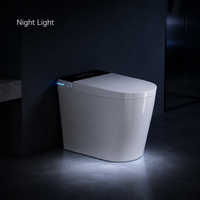 WC intelligent avec bidet intégré, en céramique, double chasse à jet siphonique, capteur automatique, siège chauffant, auto-nettoyant, télécommande
