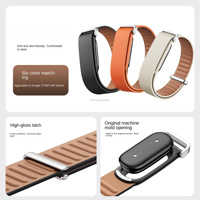 Tali Jam Tangan Kulit Asli yang Dapat Disesuaikan, Kompatibel dengan Google Fitbit Air, Tali Pengganti Kulit Premium