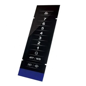 Tùy chỉnh 2.5mm chịu tác động Tempered Glass bìa với in lụa màn hình cho các nút gọi thang máy với nhanh chóng 3 m Băng - Product Image 5
