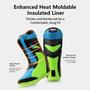 Bottes <span class=keywords><strong>de</strong></span> snowboard en gros avec système <span class=keywords><strong>de</strong></span> <span class=keywords><strong>la</strong></span>çage rapide à double molette, doublure thermoformable, pour toutes les montagnes et le freestyle - Product Image 3