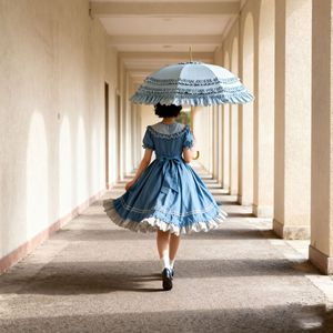 Parapluie Lolita de style japonais, épaissi, avec revêtement coloré, protection solaire, dentelle, pour princesse, original, pour filles, vente en gros - Product Image 5
