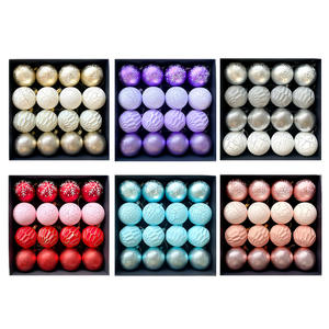 Venta caliente de alta calidad a prueba de agua de plástico duradero bolas de árbol de Navidad de buena calidad ornamento para decoraciones festivas - Product Image 5