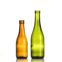 Bouteille de verre vide personnalisée pour spiritueux et brandy, 187ml, 375ml, 500ml, 750ml, avec bouchon en aluminium, à vendre à prix abordable
