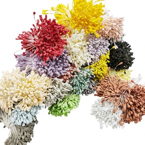 Pistils floraux artificiels faits main en forme de tête de mouton mate à double tête, pour décoration de scrapbooking et <span class=keywords><strong>art</strong></span> floral - Product Image 2