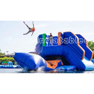 نفخ حديقة مائية التجاري مدينة ملاهٍ مائية قابلة للنفخ معدات نفخ العائمة الحدائق المائية مع الشريحة المياه - Product Image 2